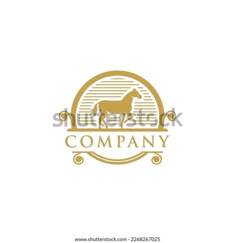 Horse Jumping Logo Vintage Vector Illustration Stock Vector (Royalty Free) 2268267025 | Shutterstock