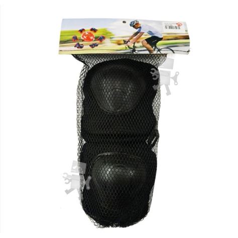 Adjustable Black Outdoor Rollerblades Safety Gear Wrist Elbow and Knee Guard For Kids / Safety ...