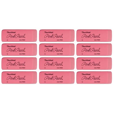 Pink Pearl Eraser - Medium, Box of 12 | BLICK Art Materials | Pink ...