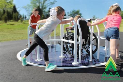 Wheelchair Accessible Merry Go Round - AAA PLAYGROUND