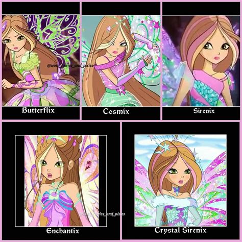 Flora, Winx Club on Instagram: “Flora's Season 8 All Transformations #winxclub #winx #winxclub # ...