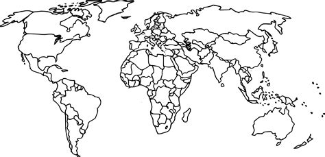 Free Download - World Map Colour In Sheet (2880x1394), Png Download