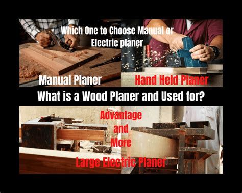What is a Wood Planer and Used for - Which one to choose Manual or Electric planer!