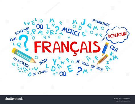 Francais Translate French Language Education Сoncept Stock Vector (Royalty Free) 2221988061 ...