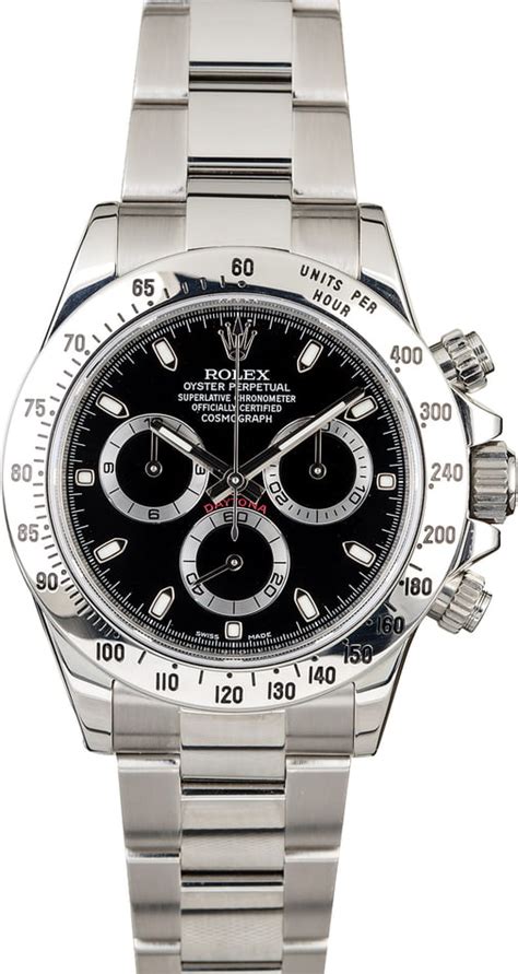 Rolex Daytona Black for Sale at Bob's - 100% Rolex