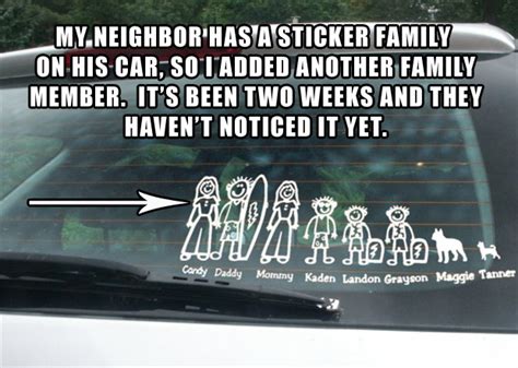 The Best Funny Stick-Figure Family Car Window Decals, 46% OFF