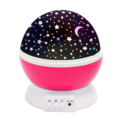 Night Light Projector, LED Starry Moon 360 Degree Rotating Cosmos ...