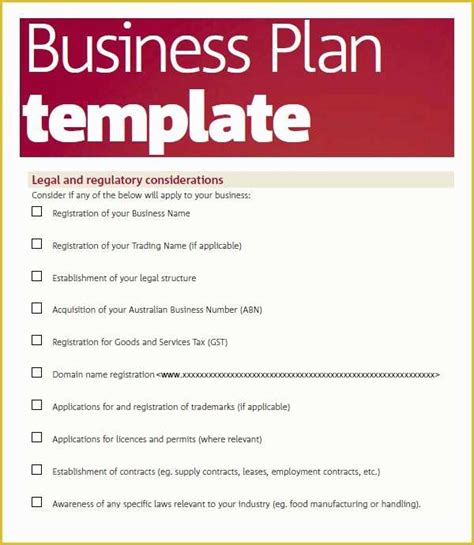 Free Printable Simple Business Plan Template Of Business Plan Template ...