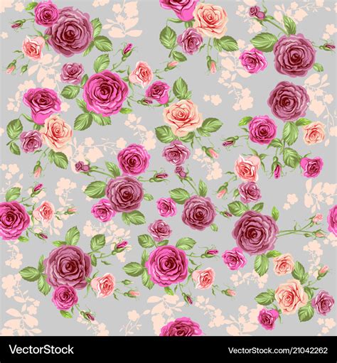 Vintage floral pattern Royalty Free Vector Image