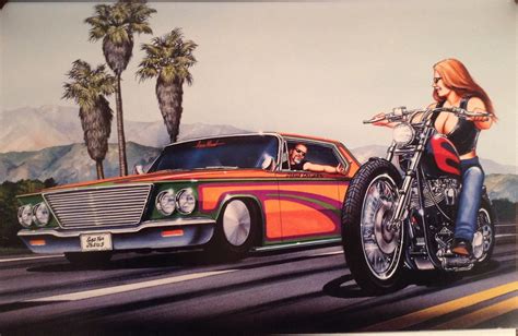 'Jesus Chrysler' by David Mann | David mann, David mann art, Biker art