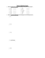 Master Electron Configuration with Practice Exercises: Periodic ...