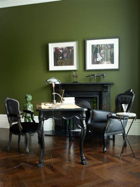 Image result for olive green wall paint | Home, Green rooms, Living room green