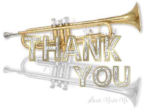 TY Gold Trumpet :: Thank You :: MyNiceProfile.com