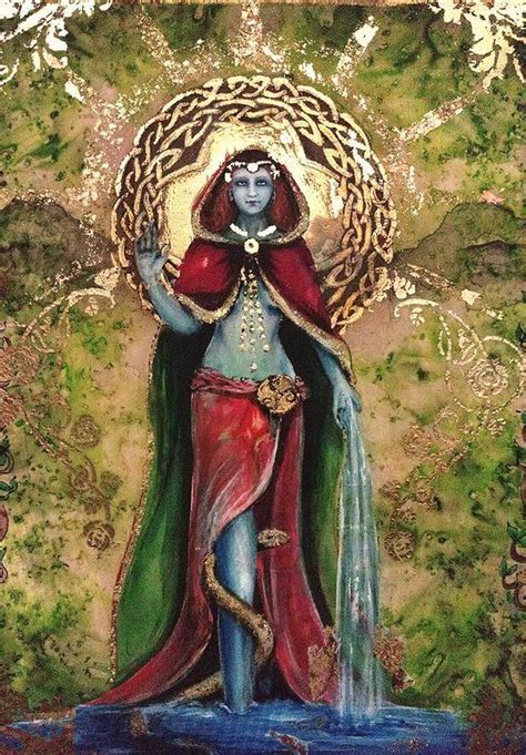 Danu Great Celtic Mother Goddess Art Print by Silk Alchemy in 2020 ...