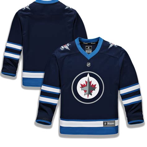 Youth Winnipeg Jets Fanatics Branded Blue Home Replica - Blank Jersey