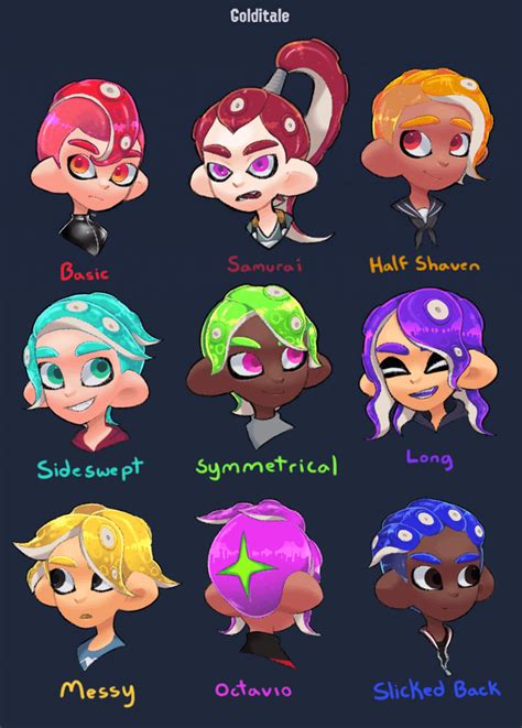 Heres my (new) Octoling boy hairstyles! i hope you like them! : r/splatoon