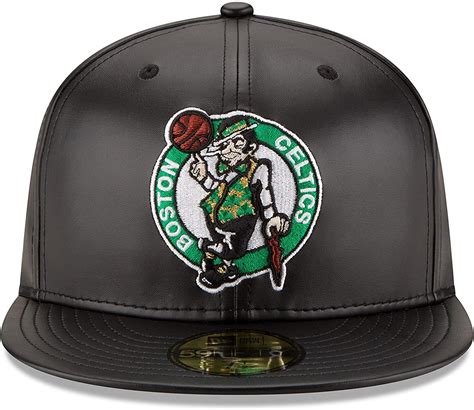 [70344039] Mens New Era NBA 59Fifty 5950 Faux Leather Fitted Cap Boston Celtics | eBay