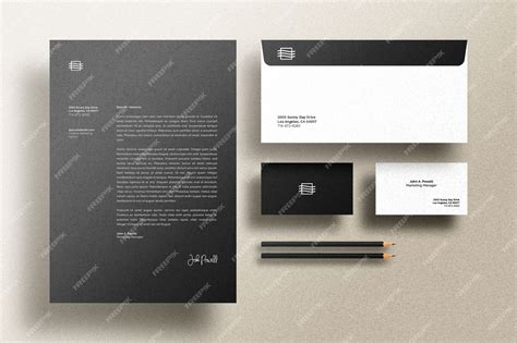 Premium PSD | Stationary set mockup