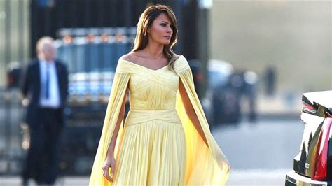 Melania Trump Looks Like A Disney Princess While Visiting English Castle