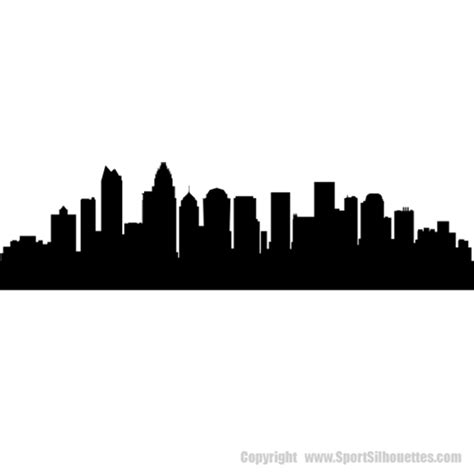 Charlotte, North Carolina SKYLINE DECALS (Wall Decor) Sports