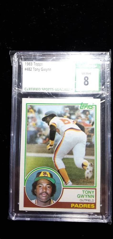 1983 Topps Tony Gwynn Rookie Card Professionally Graded CSG 8 REG-75 ...