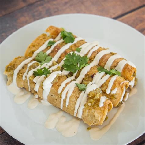 Enchiladas Verdes w/ Sour Cream Sauce – Nature's Plate