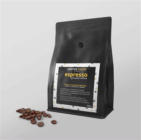 Espresso Ground Coffee 250g – COFFEE TASTE