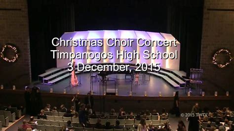 2015 Choir Christmas Concert - Timpanogos High School - YouTube