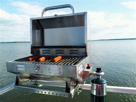 Pin by Angel Gapinski on Boat & Marina | Boat bbq, Boat grill, Pontoon ...