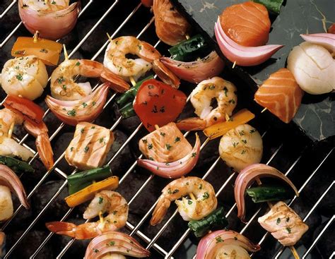 Grilled Seafood Skewers recipe | Eat Smarter USA