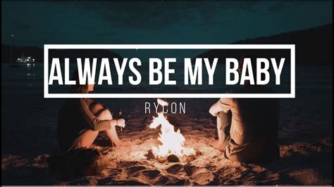 Always be my Baby by David COOK cover by Rycon | Be my baby, Always be ...