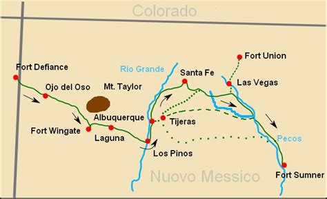 The Navajo Trail of Tears from Fort Defiance to Bosque Redondo ...