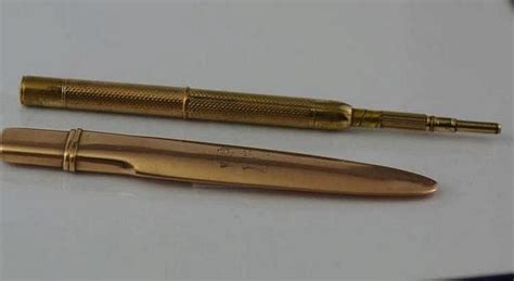 Rose Gold Pencil Holder with Perry & Co Pencil - Writing - Pencils - Recreations & Pursuits