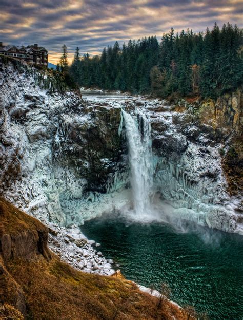 Snoqualmie Falls Winter | Places to travel, Romantic places, Snoqualmie ...