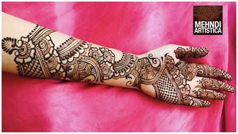 Full Hand Mehndi Designs | Beautiful Bridal Arabic Henna mehendi | Mehndiartistica # 1000+ VIDs ...
