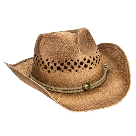 Peter Grimm Brown Straw Desperado Cowgirl Hat - County Western Girl ...