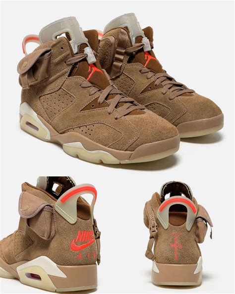 Travis Scott x Air Jordan 6 "British Khaki" Revealed (Photos & Release ...