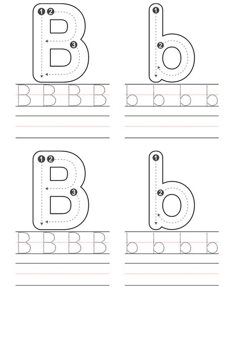 Letter B Printable Coloring Pages