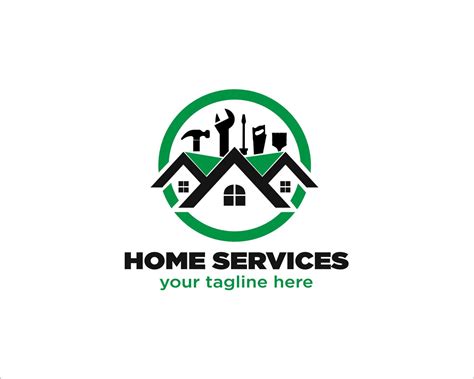 home service logo designs 7502645 Vector Art at Vecteezy