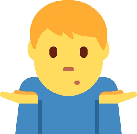 "man shrugging" Emoji - Download for free – Iconduck