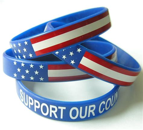 rubber bracelets with printed logo for trade show and corporate event