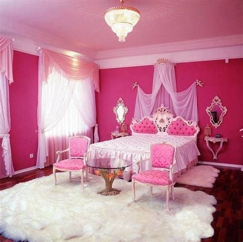 Pink princess bedroom. | Pink bedrooms, Pink bedroom for girls, Pink bedroom decor