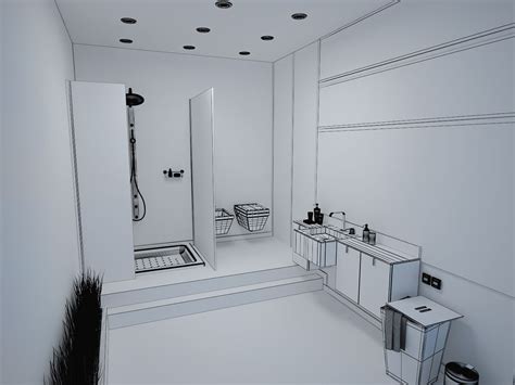 3D Bathroom Design on Behance