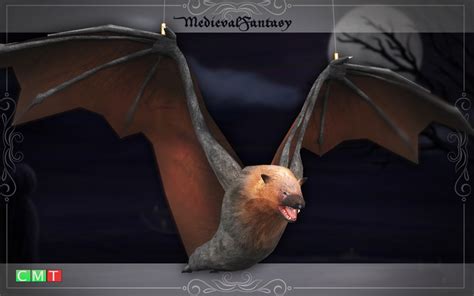 Second Life Marketplace - [MF] Flying halloween bat trophy (boxed)