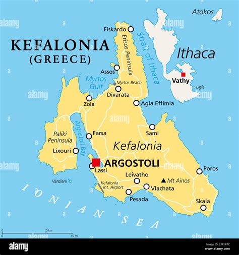 Map Of Kefalonia Greece - Emmy Norrie