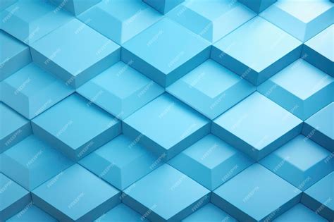 Premium AI Image | Blue geometric pattern abstract background wallpaper