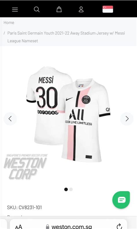 Messi PSG jersey, Babies & Kids, Babies & Kids Fashion on Carousell