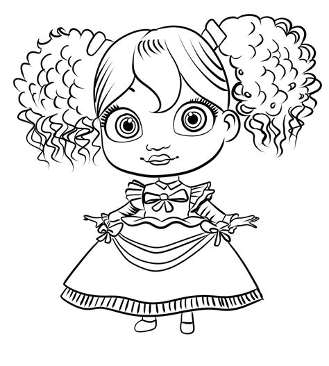 Dibujo de Doll Poppy Playtime de Poppy Playtime para colorear | Dibujos ...