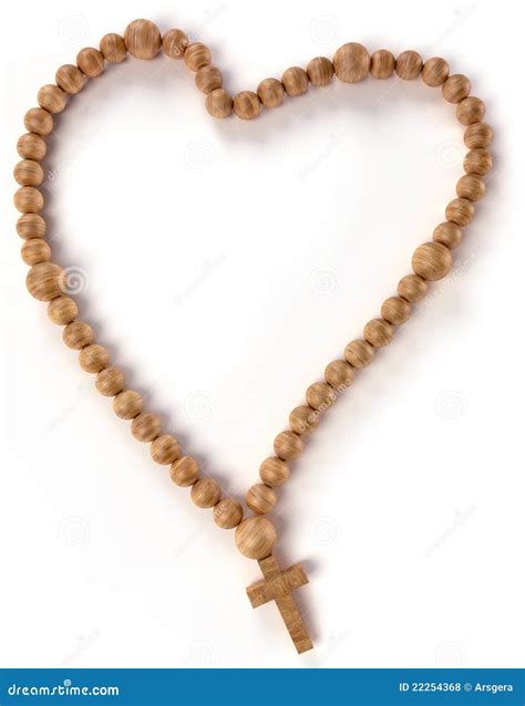 Chaplet Or Rosary Beads Heart Shape Royalty Free Stock Photos - Image ...