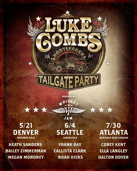 Luke Combs 🎤 on Twitter: "A Bootleggers pre-party on Friday nights with ...